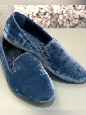 Birdies | Blue Velvet ‘Heron’ Loafers